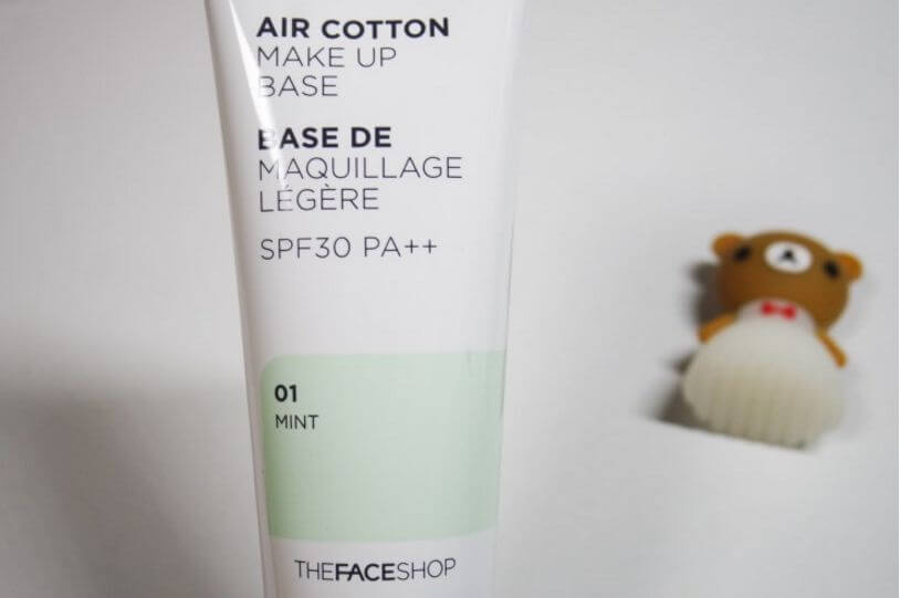 THE FACE SHOP, THE FACE SHOP Air Cotton Makeup Base, THE FACE SHOP Air Cotton Makeup Base SPF30 PA++, THE FACE SHOP Air Cotton Makeup Base SPF30 PA++ #01 Mint, THE FACE SHOP Air Cotton Makeup Base SPF30 PA++ #01 Mint 35g, เบสเขียว, เบส THE FACE SHOP