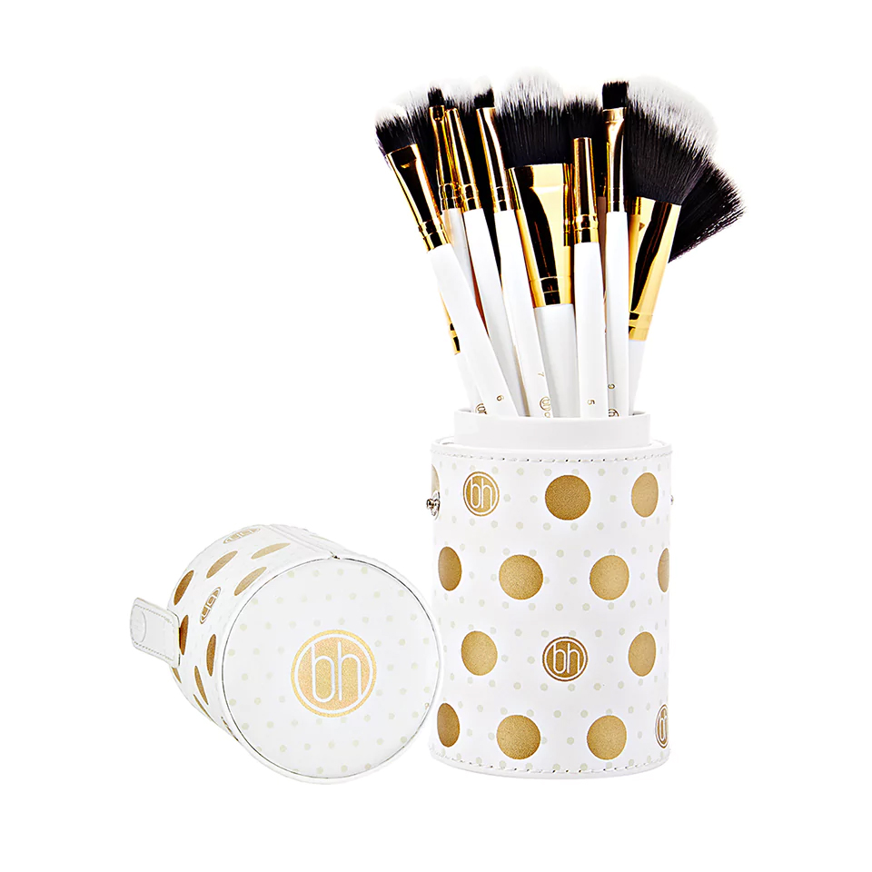 Brush Set White,แปรงแต่งหน้า BH Cosmetics, bh cosmetics แปรง, bh cosmetics รีวิว, bh cosmetics ดีไหม, bh cosmetics ซื้อที่ไหน, bh cosmetics พร้อมส่ง, แปรงแต่งหน้า บีเอช,BH Cosmetics,Dot Collection,11 Piece Brush,Set Black,Dot,ลายน่ารัก,ลายDot,BH,เซ็ตแปรง