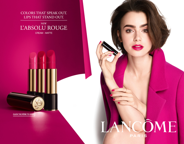 Lancome Teint Idole Ultra Wear ลิปสติกหรูหราสวยสง่าด้วย 31 เฉดที่สะท้อนถึงทุกอารมณ์ มอบสีสันสดชัด ติดทนนาน  พร้อม 3 เนื้อสัมผัส: เนื้อเชียร์ เนื้อครีม และเนื้อแมทท์ ตราประทับดอกกุหลาบสีทองของลังโคม ให้คุณเผยเรียวปากสวยดุจมนต์สะกดเพียงปลายนิ้ว