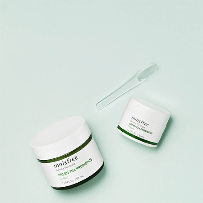 Innisfree Derma Formula Green Tea Probiotics Cream 20ml ครีมเนื้อเข้มข้น