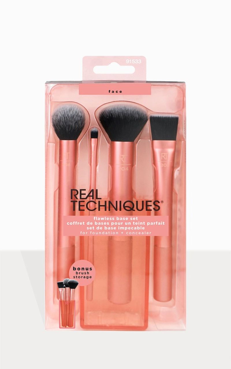 Real Techniques Flawless Base Set 4 pcs , Real Techniques , Real Techniques แปรงแต่งหน้า , Real Techniques แปรง ,Real Techniques แปรง รีวิว , Real Techniques แปรง ราคา